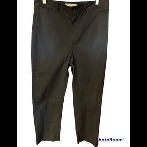 Everlane high rise straight leg crop black pant sz 6 139393